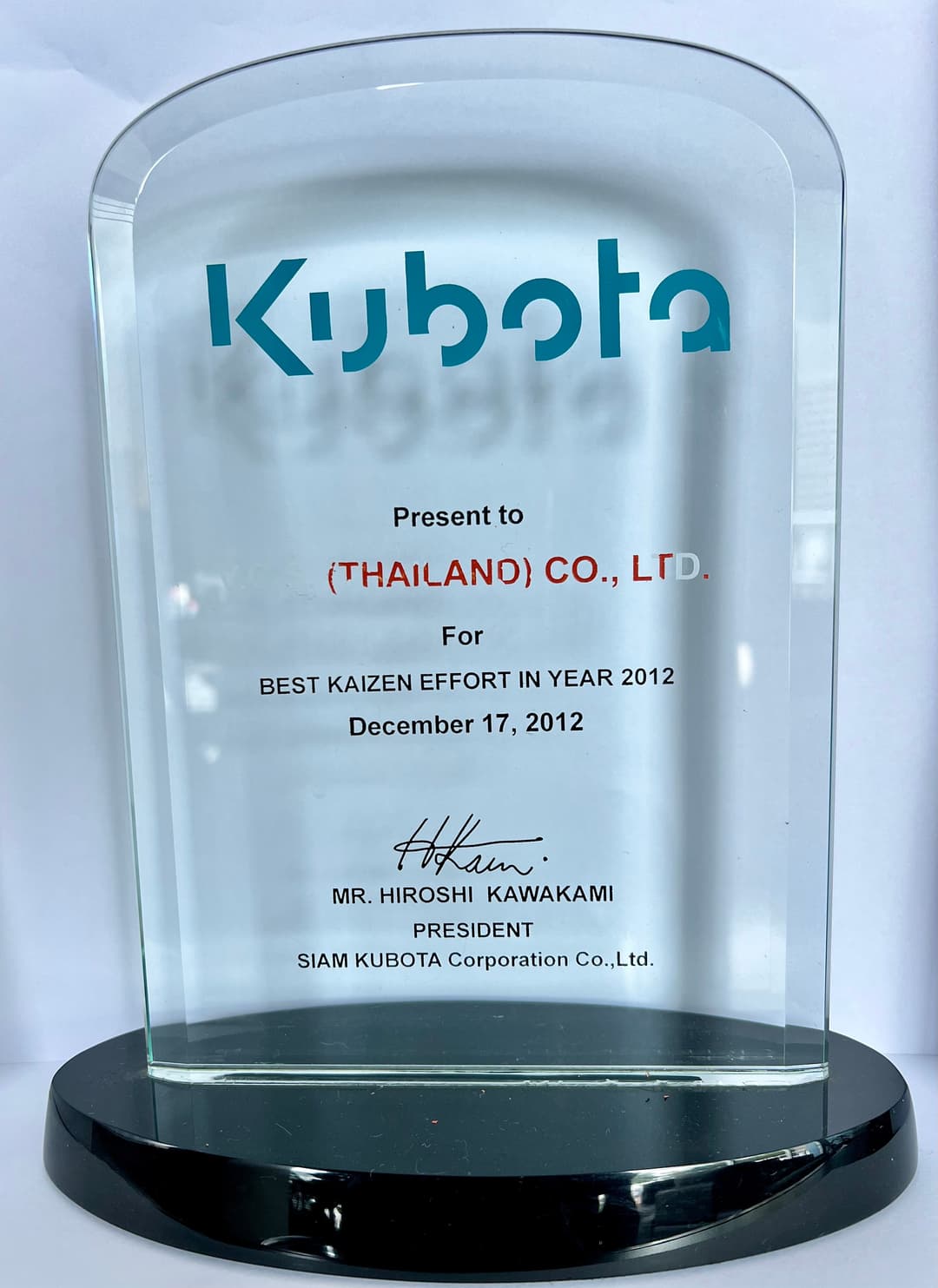 BEST KAIZEN EFFORT 2012